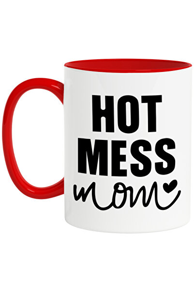 StoryGift Romania Cana cu mesajul "Hot mess mom" - mama dezastru fierbinte in...