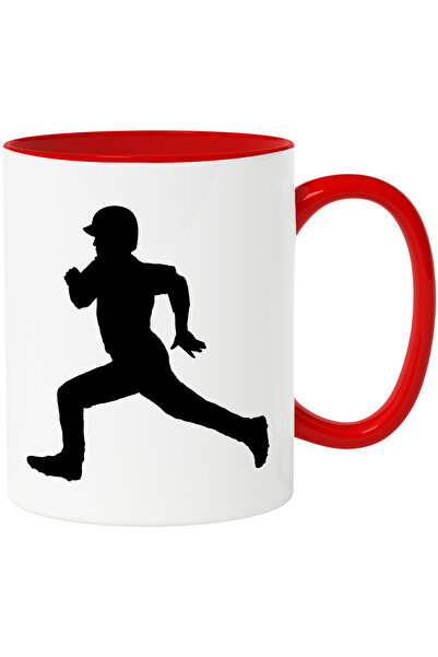 StoryGift Romania Cana cu un jucator de baseball care alearga cu Maner Rosu, ...