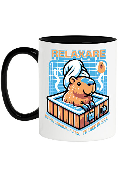 StoryGift Romania Cana hamster la spa, nu ma deranja relaxare, 330ml, Ceramic...