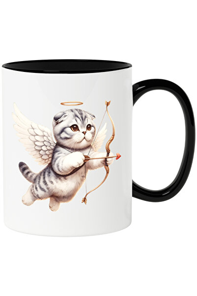 StoryGift Romania Cana cu o pisicuta grasuta Cupidon care trage cu arcul | ar...