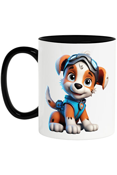 StoryGift Romania Cana cu un catel bucuros, ilustratie, 3D, costum de agent s...