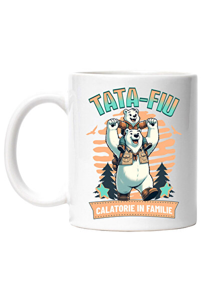 StoryGift Romania Cana cu Urs Polar Aventura Tata Si Fiu Veselie Text Calator...