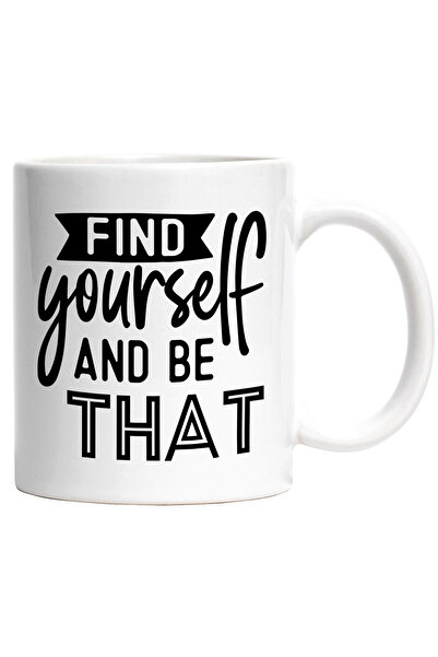 StoryGift Romania Cana cu textul "Find yourself and be that" - gaseste-te pe ...