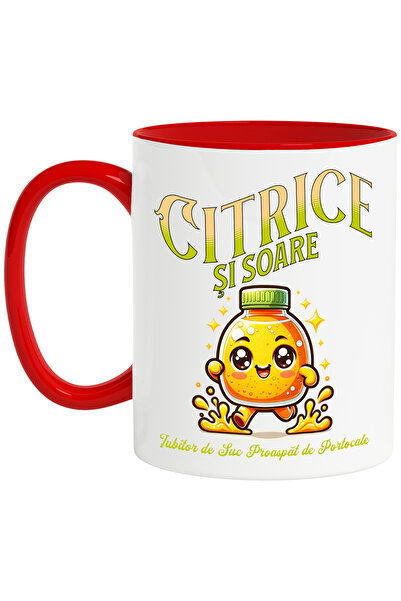 StoryGift Romania Cana Citrice si soare suc de portocale zambet , 330ml, Cera...