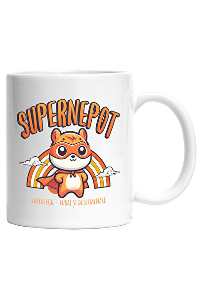 StoryGift Romania Cana Super Nepot - SuperErou, Curaj si Determinare, 330ml, ...