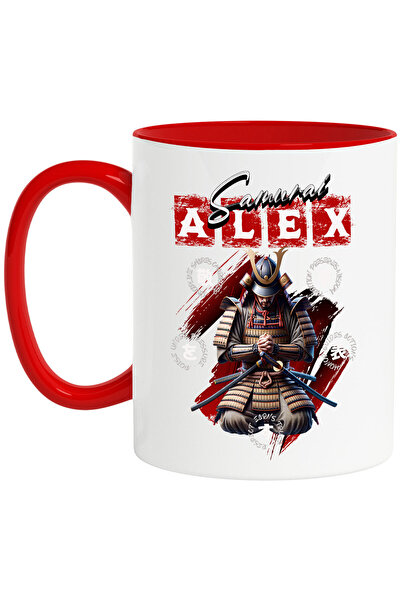 StoryGift Romania Cana cu Samurai Ninja cultura Chinezeasca armura Rugaciune Text Samurai Alex, Ce, Cu Maner Rosu