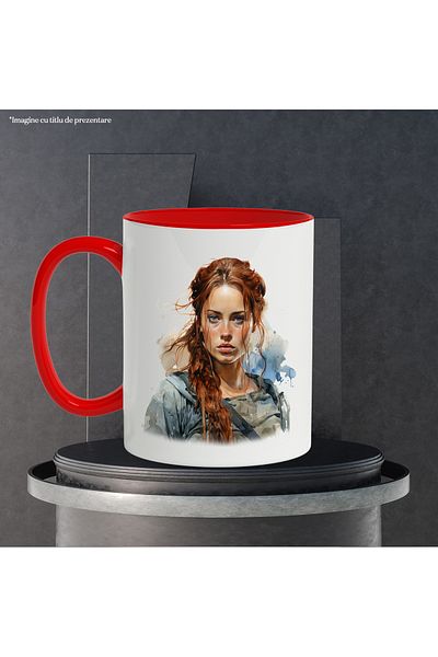 StoryGift Romania Mug With Sansa Stark, Game of Thrones, Character, TV Series, Multicolor 330 ml,, With ,STG