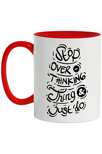 StoryGift Romania Cana Cu Mesaj In Engleza Stop Overthinking Thing & Just Go,...