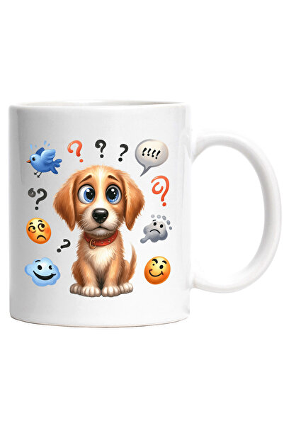 StoryGift Romania Cana cu un caine cam dezamagit | ilustratie | mirat | se in...