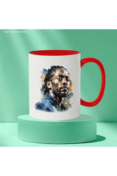 StoryGift Romania Mug With Kendrick Lamar, Singer, Rapper, Musician, Multicolor 330 ml, Ceramic, With,STG.