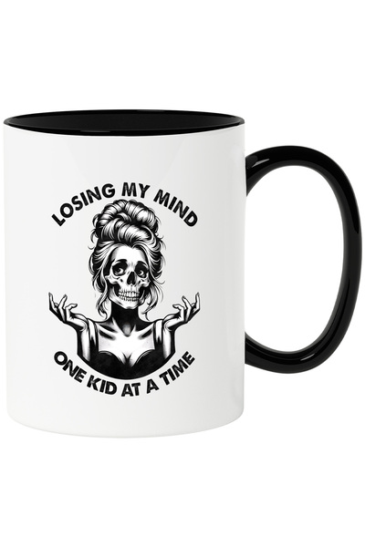 StoryGift Romania Cana cu mesajul "Losing my mind, one kid at a time", ilustr...