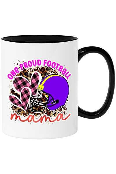 StoryGift Romania Cana cu inimioare si casca pentru fotbal american cu mesaju...