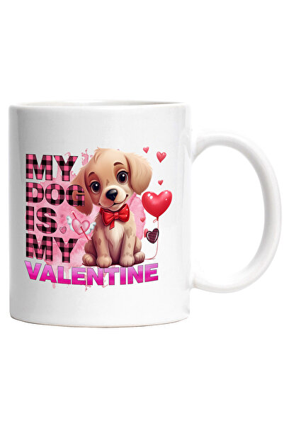 StoryGift Romania Cana cu un catelus cu mesajul "My dog is my Valentine", ani...