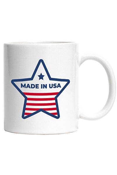 StoryGift Romania Cana Cu Mesaj In Engleza Made In USA, America, Stea, Multic...