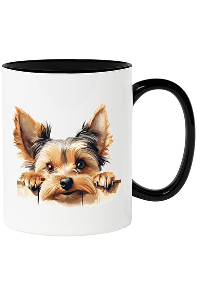 StoryGift Romania Cana cu un catel care sta agatat de gard | ilustratie | bla...