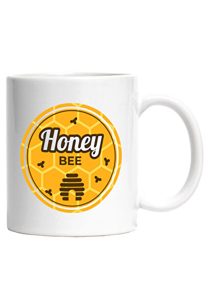 StoryGift Romania Cana Cu Mesaj In Engleza Honey Bee, Miere, Albina, Fagure, ...