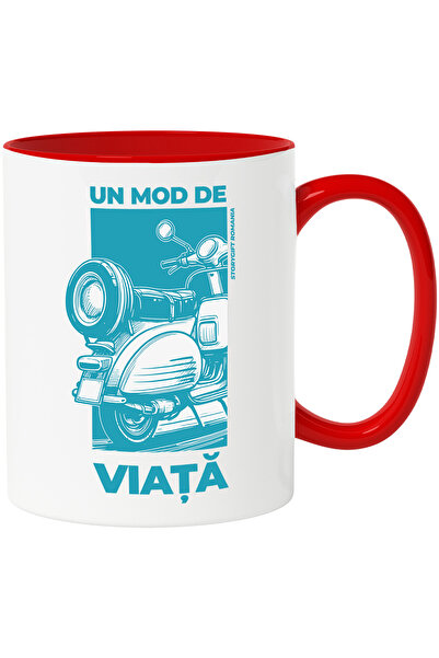 StoryGift Romania Cana Scuter text un mod de viata viteza vehicule, 330ml, Ce...