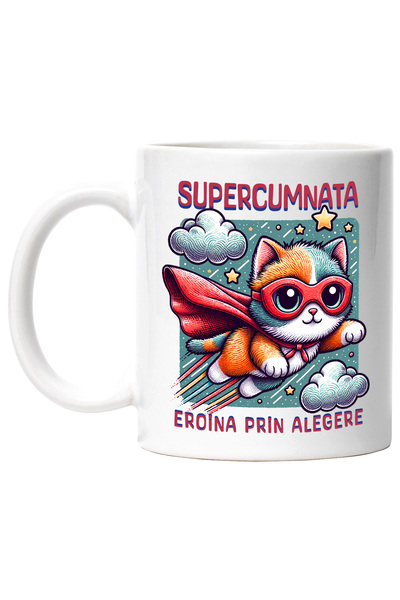 StoryGift Romania Κούπα Υπέρ-Αδελφή, Υπερήρωας, Ηρωίδα Επιλογής, 330ml, Κεραμ...