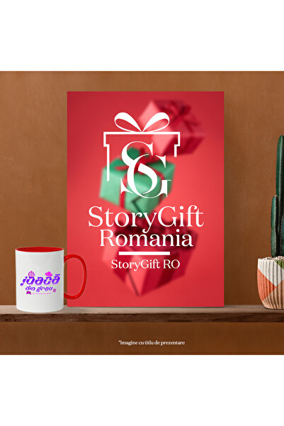 StoryGift Romania Play Hard. Eat. Sleep. Play. Repeat Mug, 330ml, Ceramic with Red Handle, With ,STG