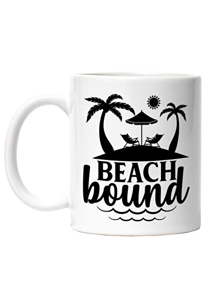 StoryGift Romania Cana cu peisaj de pe plaja si textul in engleza "Beach boun...