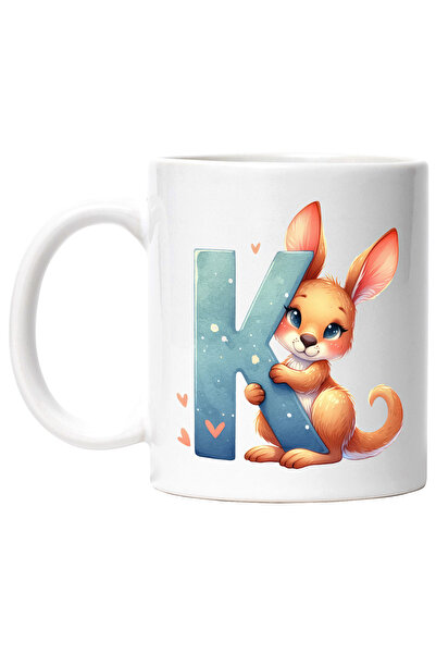 StoryGift Romania Cana cu un cangur cu litera "K", ilustratie, pentru copii, ...