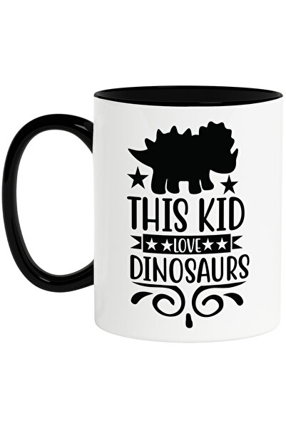StoryGift Romania Cana cu stelute si un dinozaur cu mesajul "This kid loves d...