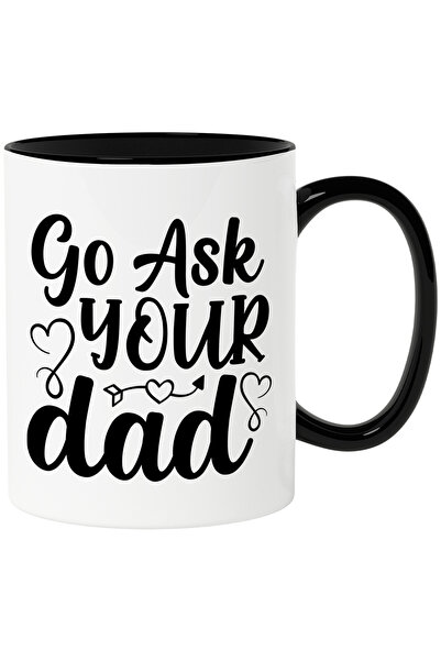 StoryGift Romania Cana cu textul "Go ask your dad" - du-te sa-ti intrebi tata...