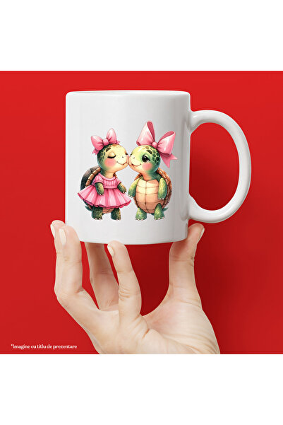 StoryGift Romania Cana cu 2 broscute testoase, ilustratie, obrajii apropiati,...