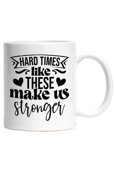 StoryGift Romania Cana cu inimioare si mesaj motivational "Momentele grele ca...