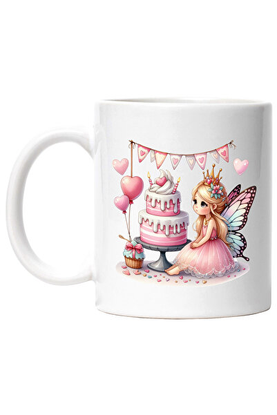 StoryGift Romania Cana cu o fetita dragalasa | zana | aripi de fluture | inim...