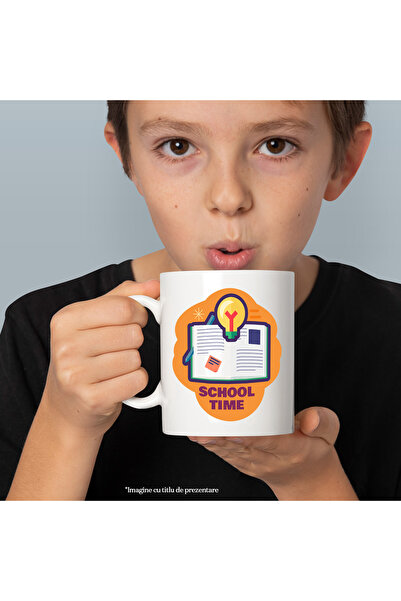 StoryGift Romania Cana Cu Text in Engleza School Time, Scoala, Profesori, Sti...