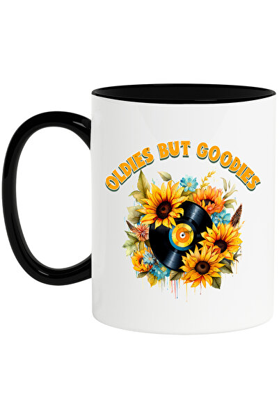 StoryGift Romania Cana cu mesajul "Oldies, but goodies", ilustratie, stil ret...