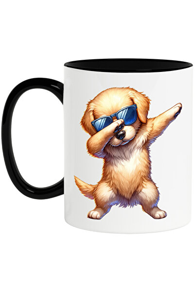 StoryGift Romania Cana cu un catel Golden Retriever care danseaza | ochelari ...