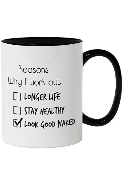 StoryGift Romania Cana Cu Mesaj In Engleza Reasons Why I Work Out, Gym, Sala,...