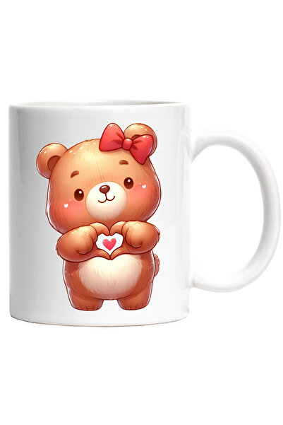 StoryGift Romania Cana cu un ursulet vesel | de plus | tine degetele in forma...