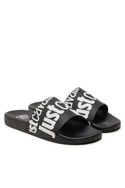 Just Cavalli just cavalli men's flip flops 76QA3SZ1 ZS785 black