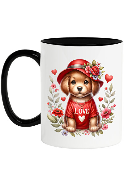 StoryGift Romania Cana cu un catel care poarta un tricou rosu | ilustratie | ...