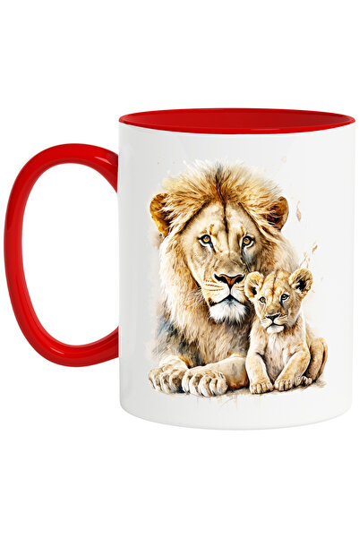 StoryGift Romania Cana cu un leu si cu puiul sau | ilustratie | iubire patern...