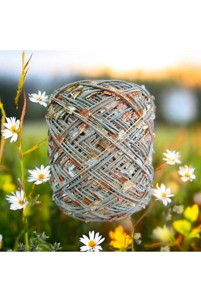 Kırlangıç Cotton Cotton & Ebruli Butterfly Mix Design Hand Knitting Rope 250 Gr