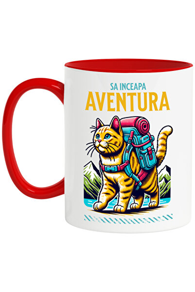 StoryGift Romania Cana sa inceapa aventura, motan cu rucsac, pisica curajoasa...