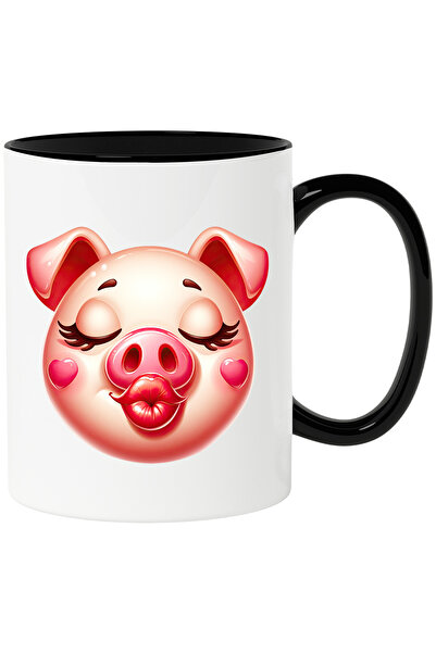 StoryGift Romania Cana cu o purcelusa fericita care da un pupic | ilustratie ...