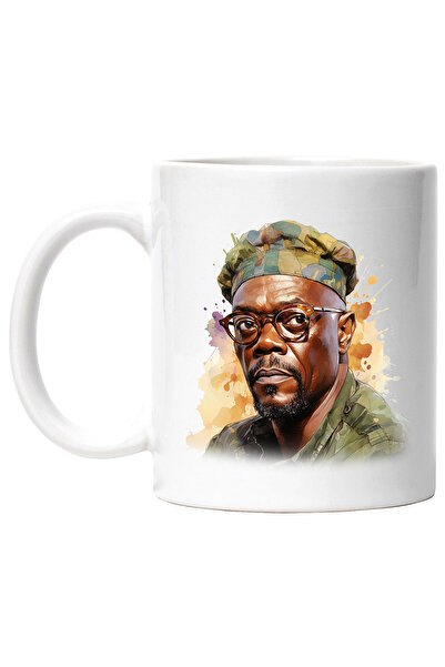 StoryGift Romania Cana Cu Samuel L. Jackson, Actor, Vedeta, Hollywood, Filme, Multicolor 330 ml, C, Cu Maner Alb