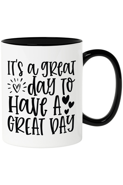 StoryGift Romania Cana cu inimioare pentru cele care au o zi superba cu Maner...