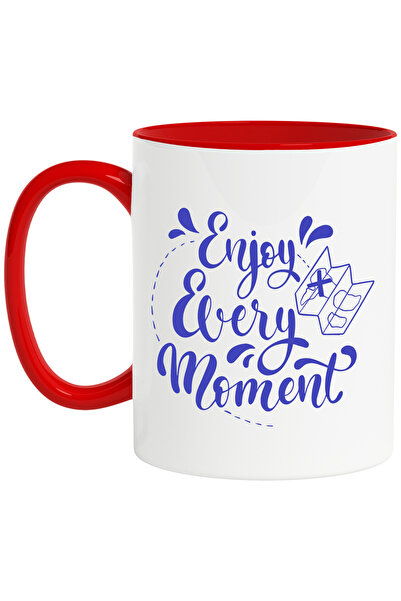 StoryGift Romania Cana cu o harta si mesajul "Enjoy every moment" - bucura-te...