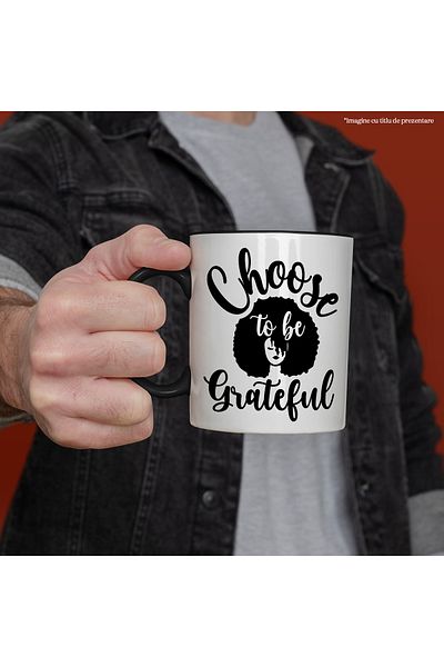 StoryGift Romania Mug with the message in English "Choose to be grateful" - choose to be grateful c, With ,STG