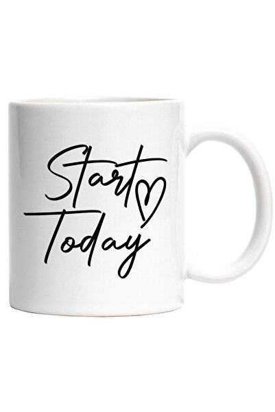 StoryGift Romania Cana cu inimioara si mesaj care te indeamna sa incepi chiar...