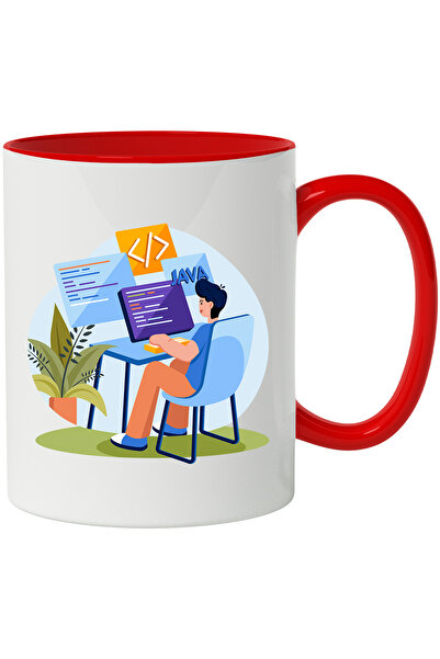 StoryGift Romania Cana Cu Birou, Programare, Cod, Java, Monitor, Tastatura, M...