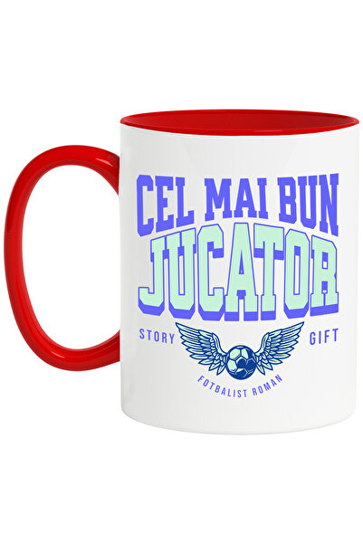 StoryGift Romania Cana cu Iubitorii De Sport Minge Fotbal Cu Aripi De Inger C...