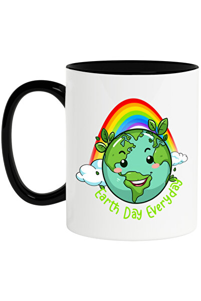 StoryGift Romania Cana cu mesajul "Earth day everyday", ilustratie, constient...