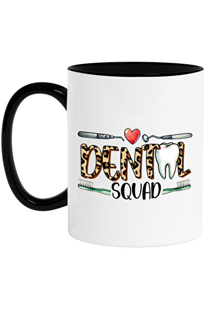 StoryGift Romania Cana cu mesajul "Dental squad", profesie, ilustratie, munca...
